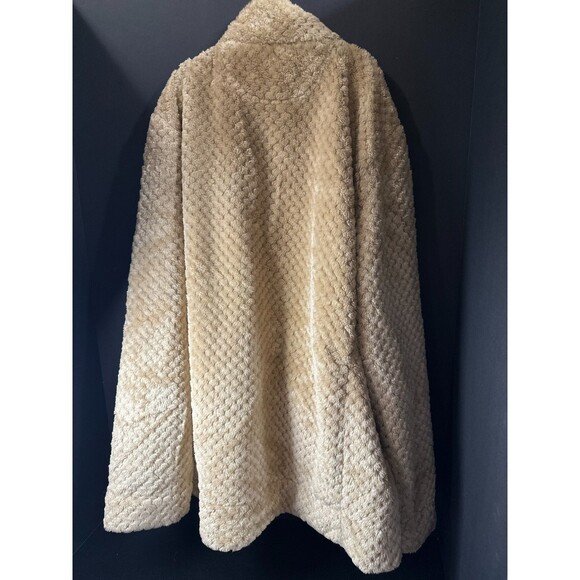 Calvin Klein Beige Sherpa Fleece Zip Jacket – Textured Cozy XL - Picture 6 of 6